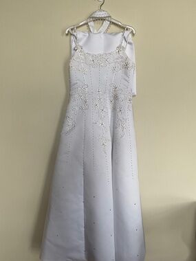 Lida USA white pageant Gown, size 12